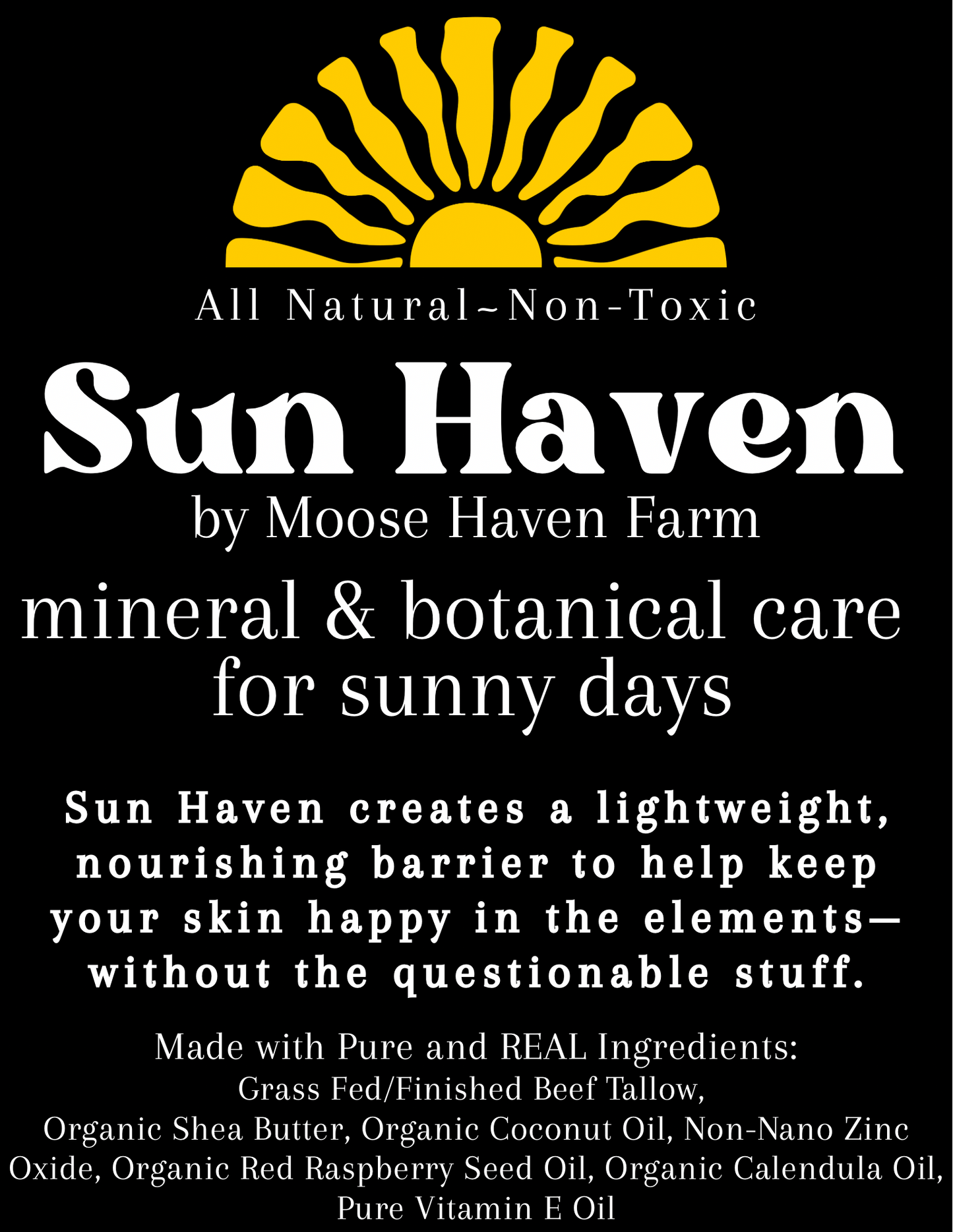 Sun Haven: Mineral & Botanical Care for Sunny Days (1oz Tin)