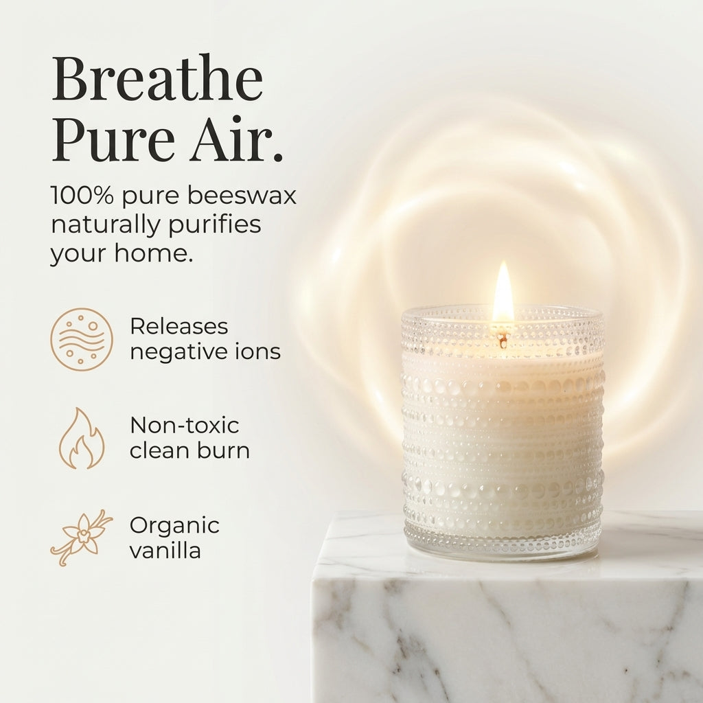 Vanilla Pure Beeswax Candle