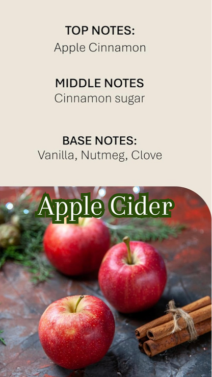 Apple Cider Pure Beeswax Candle