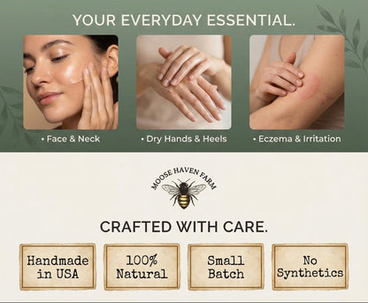 Balm Haven – 100% Grass-Fed Tallow and Manuka Honey Balm | All-Natural, Non-Toxic Moisturizer for Face, Body & Hands | Deeply Hydrating, Anti-Aging, and Soothing Skincare | Made in Small Batches