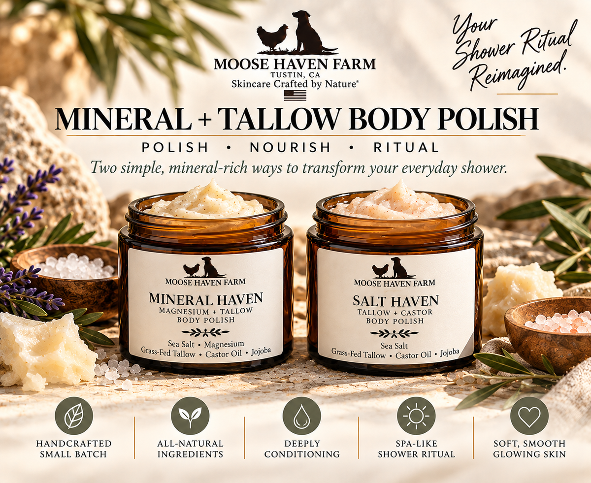 SALT HAVEN Tallow + Castor Cleansing Body Scrub