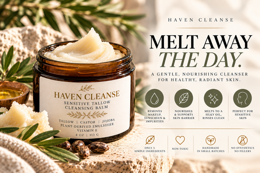 HAVEN CLEANSE Sensitive Tallow Facial Cleansing Balm