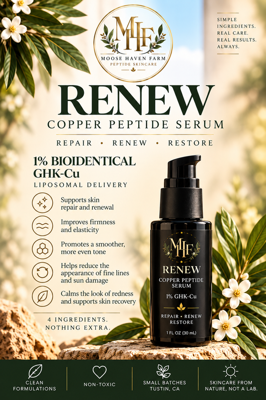 RENEW 1% GHK-Cu Copper Peptide Serum | Liposomal Peptide Skincare