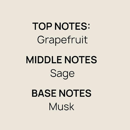 GRAPEFRUIT & SAGE Pure Beeswax Candle