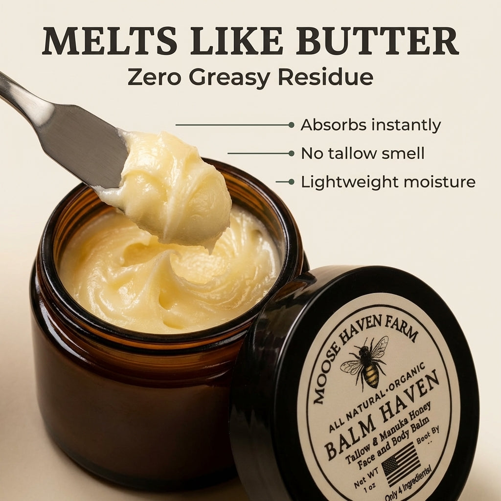 Balm Haven – 100% Grass-Fed Tallow and Manuka Honey Balm | All