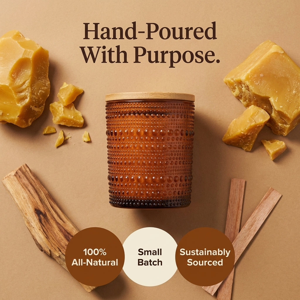 Sandalwood Pure Beeswax Candle