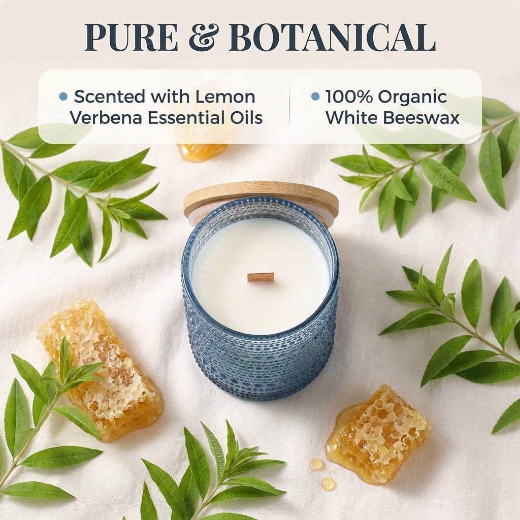 Lemon Verbena Pure Beeswax Candle