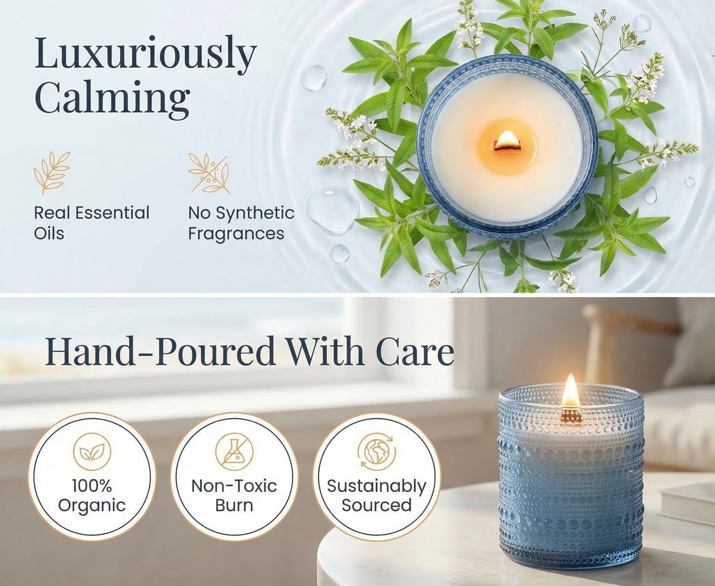 Lemon Verbena Pure Beeswax Candle