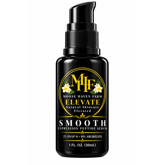 SMOOTH expression peptide serum bottle