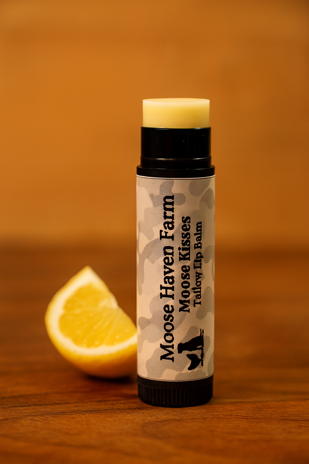 Moose Kisses Tallow Lip Balm – All-Natural Moisturizing Lip Care | Grass-Fed Tallow, Organic Beeswax | Nourishing, Non-Toxic, Chemical-Free Lip Balm (0.3 oz)