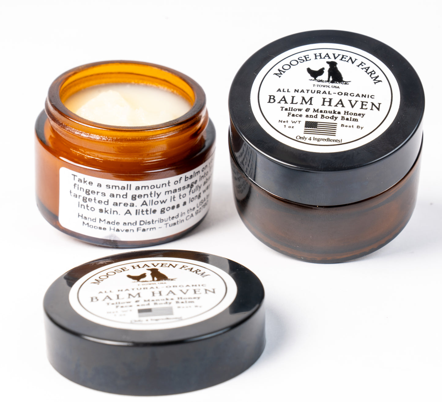 Balm Haven Tallow & Manuka Honey Face and Body Balm | Only 4 Ingredients!